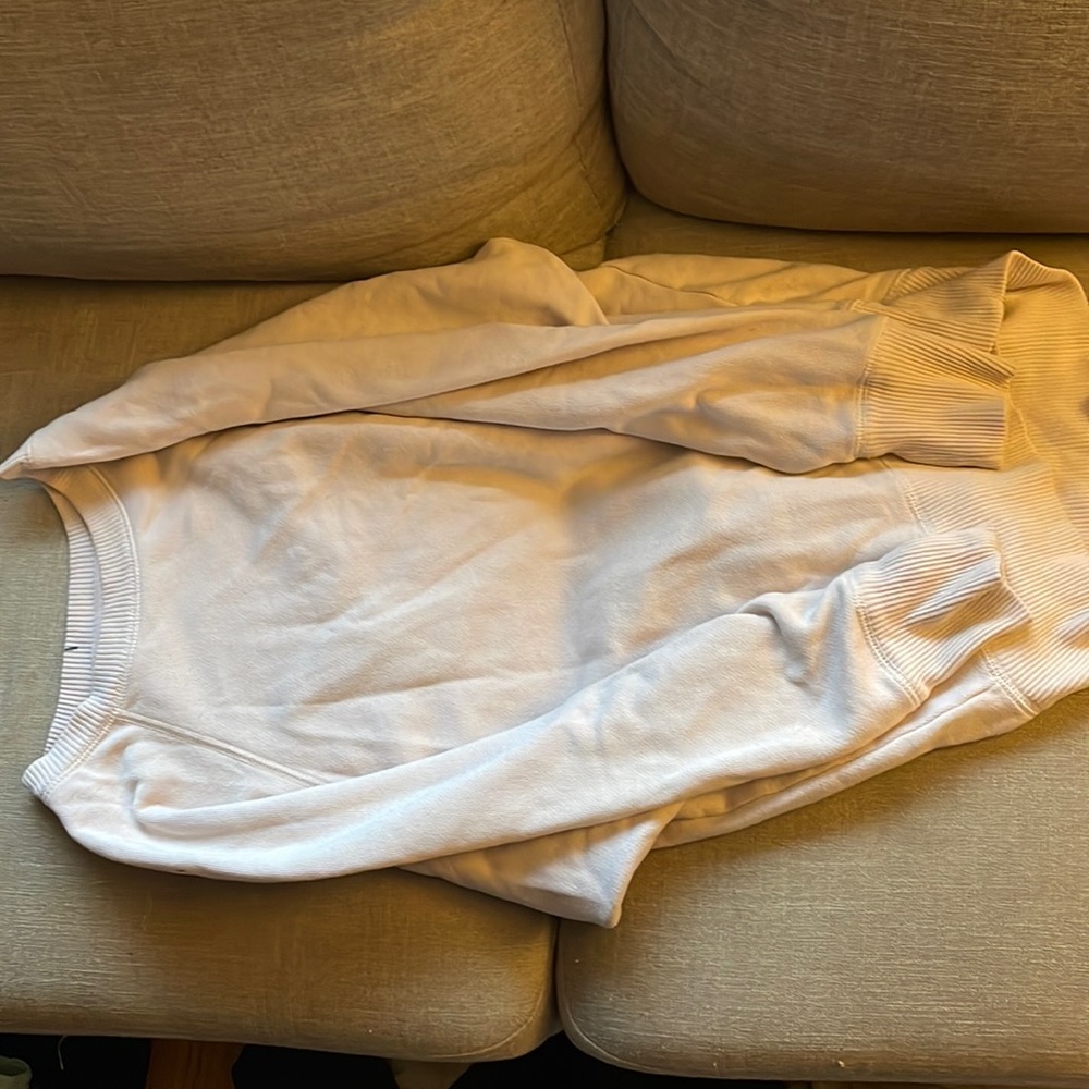light pink oversized crewneck